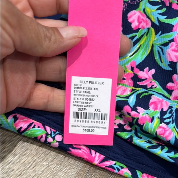 NWT LILLY PULITZER Size XXL Floral Print Women's Leggings - Picture 9 of 11